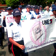 UNES marchó en apoyo a las medidas económicas adoptadas por el Gobierno Bolivariano